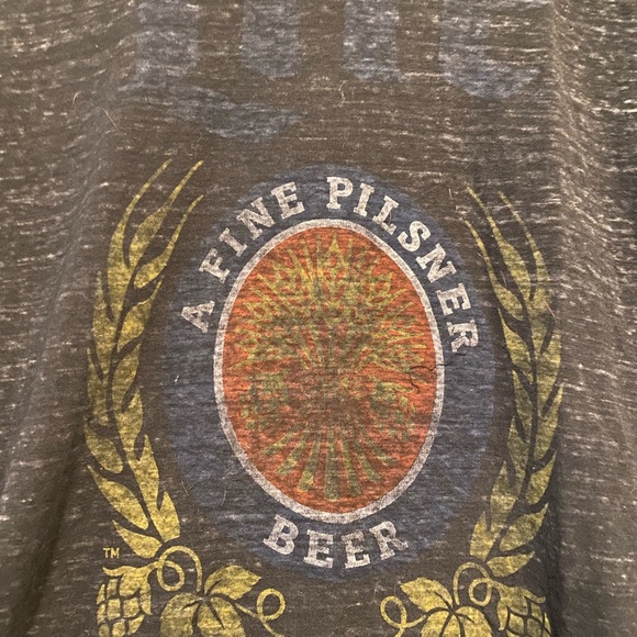 Vintage inspired Miller Lite supersoft see through heather grey T shirt size M/L - Picture 2 of 4